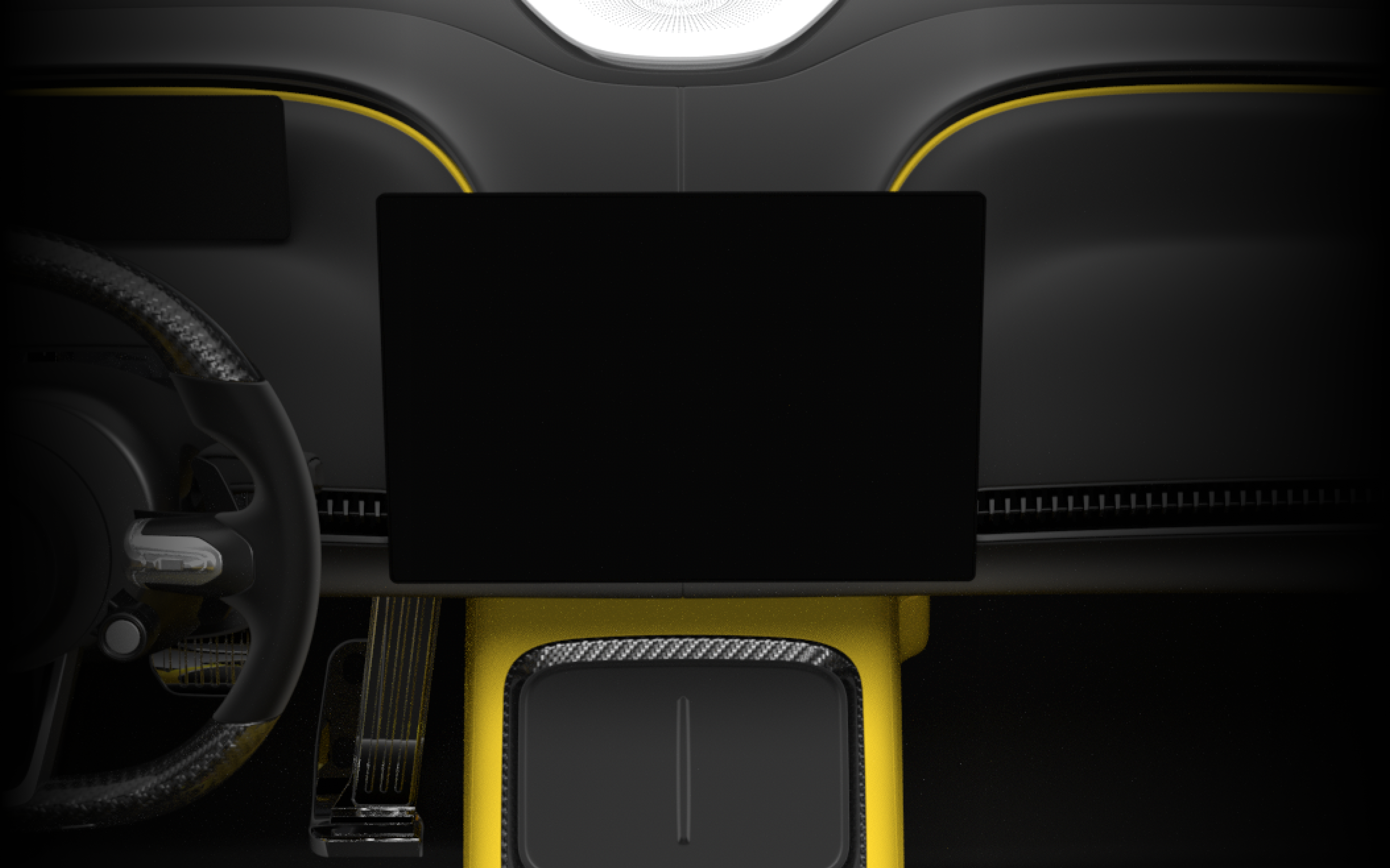 Nebula OS yellow-accent Sport Plus cockpit