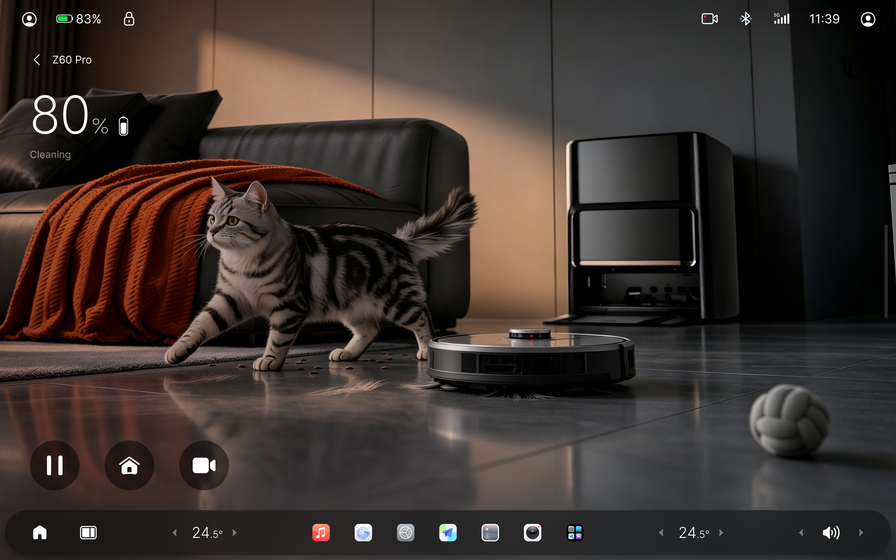 Nebula OS Dreame Home Z60 Pro control interface